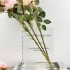 Vaso trasparente acrilico Vaso a forma di libro Vaso a forma di fiori eurasiatica Vasi curvi decorazioni per camera Clear 240415