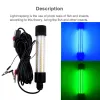 Finder 1224V 5M LED Submersible Fishing Light 1200lm Deep Drop Underwater Fish Lure Bait Finder Lamp Squid Attrahing White/Green/Blue