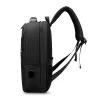 Mochilas Men Men, 15,6 polegadas de alta qualidade Smart USB Port Business Laptop Backpack ombros de poliéster Sacos de viagem à prova d'água Resistência a desgaste