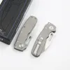 High-end Shark Cub Flipper Folding Knife S35VN Blade TC4 Titanium Alloy Handle Pocket Knives EDC Tools