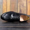 Kleiderschuhe Sipriik Mens Echtes Leder Italienisch Custom Vintage Brogues Männliche Schuhe Goodyear Welted Black Office