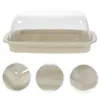 Dinnerware Sets Butter Storage Box Fridge Supplies Container For Cheese Knife Boxes Holder Plastic Dish With Lid Refrigerator Wide