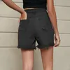 Shorts femminile Donne donne vintage elastica elastica donna lunghezza del ginocchio estate buco traspirante sciolto coreano streetwear coreano