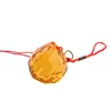 Dekorativa figurer feng shui 40mm fasetterad naturlig kristall orange boll kinesisk knut sten