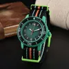 Nylon trasparente a marchio Cal Vendita con Luminio Luxury Fashion Quart Watch for Men