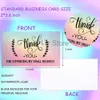 For Thank Supporting My Small You Business 50 Pcs/Lot Appreciation Cardstock Store Sellers Gratitude Gift Laser Card Th0794