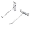 Hooks Rails slitsade krokvaror Shees Shop Store Slatwall Single 4 Size Supermarket Display Montering Prong Hanger DH93 Drop Delivery Hom DHXI5