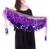 Stage Wear Belly Belt Taneczne kostiumy cekiny Tassel bioder szalik dla kobiet tańczących pasów