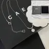 Roestvrijstalen charme verzilverde ketting hoogwaardige designer sieraden veer nieuwe eenvoudige mode hang ketting ontwerp voor vrouwen luxe ketting met doos