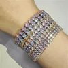 Tennis Feito à mão Tibetana sólida Sier 4mm 17cm 19cm pulseira de pulseira para mulheres jóias de moda de casamento