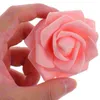 Fleurs décoratives 100 pcs bouquet artificiel rose mariée décor de mariage artificiel arrangements floraux artificiels pe fausse tête