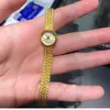 Copper 24K Gold Plated 2024 Design Women Se Japanese Luxury Retro Small Dial High Quality Waterproof 240419