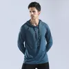 Heren Fitness Tracksuit Running Sport Hoodie Gym Joggers Hooded Outdoor Workout Shirts Tops Tops Clothing Muscle Training Sweatshirt