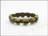Vintage Charms Ring 22x22mm Pendant Antique bronze Fit Bracelets Necklace DIY Jewelry 55pcs8418402