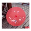 Paraplu's paraplu's ADT's maat Japanse Chinese oosterse parasol handgemaakte stof paraplu voor bruiloftsfeest p oography decoratie zee sh dhvag