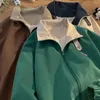 Jackets para mujeres Lapa de chaqueta cómoda suelta Caballa de otoño de manga larga con cremallera con cremallera para todo el partido para todo el partido