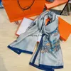 famous designer ms xin design gift scarf high quality 100% silk scarf size 180x90cm