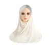Ethnic Clothing Muslim Women's Headscarf High Quality Brushed Long Scarf Sequin Pleated Hijab Malay Comfortable Hat