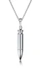 Collier de balle Pendentif pour hommes 316l Bijoux en acier inoxydable Soldat Friend Gift2827812