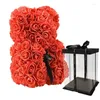 Dekorative Blumen Valentinstag Geschenk 25 cm rote Rose Blume künstlich für Dekoration Hochzeitsfreunde