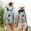 Rugzakken Palestina vlagkaart Palestijnse kufiya hatta backpack outdoor student werk keffiyeh daypack voor mannen dames laptop canvas tassen