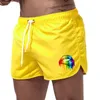 Summer Mens Shorts Lip Printing Sport Casual Fitness Breathable Training Drawstring Candy Colors Loose Male Beach Pants S3XL 240417