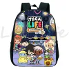 Bags Toca Life World Backpack Cartoon Toca Boca School Bags Kids Kindergarten Bagpack Boys Girls Anime Rucksack Mini Bookbag Mochila