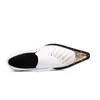 Dress Shoes Winter Slip On Men'S Steel Toed Wedding Pointed Toe High Quality Genuine Leather Big Size 47