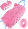 Manuell manlig masturbator, sexleksaker för män, pocket fitta stroker med realistisk ultra mjuk stretchig texturerad vagina kanal, öppen avsugning av avsugning