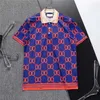Vêtements de marque d'été créatrice de luxe Poloshirts hommes décontractés polo mode serpent imprimé broderie T-shirt High Street Mens Polos M-3xl