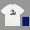 メンズTシャツメンデザイナーTシャツメンズとレディースシャツファッショナブルレタープリントラウンドネック黒と白の短袖Tシャツメンズ特大の女性用Tシャツ22B