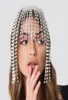 Luxe Rhinestone voorhoofd kopstraalketen voor vrouwen handgemaakte hoed kristallen hoofdbanden bruiloft haaraccessoires clips barret5090359