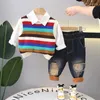 Roupas conjuntos de roupas de pilhagem 2024 Spring Baby Boy Rous