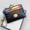Marmont Fashion Travel Gold Coin Mini Coin Purses Pocket Womens Designers Wallet Holders Mens Zipper Zippy Plånböcker Luxury Leather Card Holder Purse Keychain Pouch