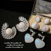 Ohrringe Luxus Zirkon Perle Silber Weiß vergoldet Ohrringe für Frauen Trends Damen Jubiläum Geschenke 230831