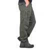 Men's Pants Men 7 Pocket Trousers Plus Size Cargo With Multi Pockets Elastic Waist Wide Leg Stylish Outdoor For Gym