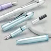 Pens Hongdian M1 Mini Fountain Poll Extra Fine / Fine Nib, Sous-marin Shape Aluminium Court Pocket Travel Gifr stylo