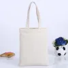 Bolsas 5pcs Canvas Bolsa de algodão Tote Bag Sacos de compras reutilizáveis Mercearia Bolsas de pano de algodão Bolsas de pano de algodão Impressão personalizada