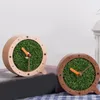 Table Clocks Round Alarm Clock Quiet Not-Tickings Operated Mantles Analog Display