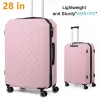 Sets TSA Travel Suitcase Matt Powder Color 3piece Set Carry Luggage Gilr Pink Valise Voyage Enfant Bag