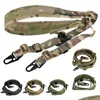 Tactical Sling Two Point Dual Outdoor Sports Army Hunting Rifle Shooting Paintball Gear Airsoft Strap Gun Lanyard No12-022 Drop Deliv Dhwly