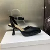 Gaoding Gangzhou Muller Spring/Summer New Square Buckle High Heel Women's Waterproof Platform Poinded Single Shoes