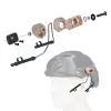 Accessories Wadsn Msa C1 C2 Headset Bracket Tactical Helmet Fast Rail Mounts 360°adjust Headphone Holder Adapter Hunting Wargame Accessories