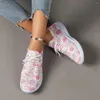 Casual Shoes Plus Size 43 Sneakers Women Mesh Breathable Soft Sole For 2024 Printed Women's Zapatillas Mujer