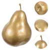 Party Decoration 5 PCS Gold Simulation Pear Model Home Decor Life