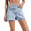 Shorts da donna Korean High Wiast Denim Mini gonna da donna Sexy Girl Borse Tight Hip Swirts Female Slip Anti-Garing Short Fashion Pants