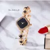 Personality Classic Four Leaf Clover Full Diamond Link Wrist Watches,bling Watch Sets Adjustable Crystal Bracelet Gift for Women Mothers,unique Gifts Sisters-11 129