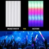 15/30pcs LED GLOW STITKY KOLEKTOWE RGB GLOW PIOM STITH STRIFT Tube Ciemne światło na przyjęcie urodzinowe Przyjęcia Przyjęcia Przyjęcia 240417