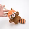 Authentique Cartoon mignon Pendants de jouets en peluche Panda, Keychains culturels et créatifs du zoo, en gros des pendentifs de raton laveur de poupée