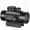 SCOPES 1x40 Tactical Riflescope Hunting Holographic Red Green Dot Sight Airsoft Dot Sight Scope 11mm 20mm Rail Mount Collimator Sight